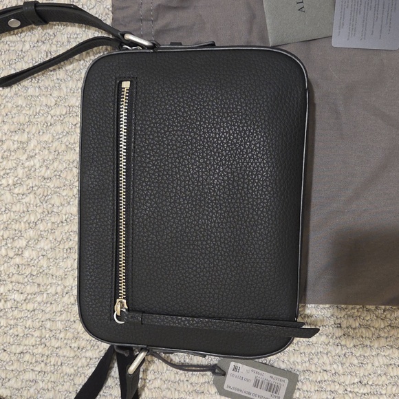 ALLSAINTS Captain Lea Leather Crossbody Bag - Picture 2 of 12